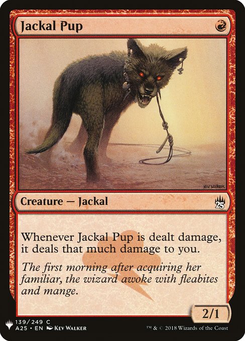 《ジャッカルの仔/Jackal Pup》[PWシンボル付き再版] 赤C